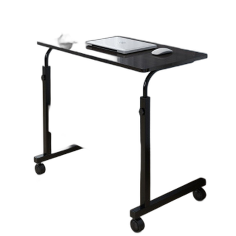 대형 이동식 높이조절 노트북 쇼파 침대 사이드 테이블 공간절약 책상 작업실 블랙