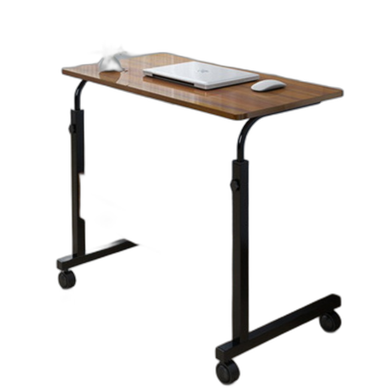 대형 이동식 높이조절 노트북 쇼파 침대 사이드 테이블 공간절약 책상 작업실 오크