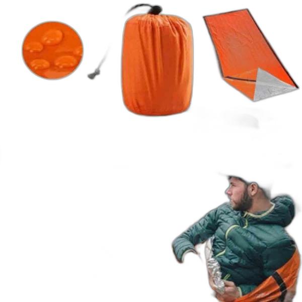 슬리핑백 야외 생존 하이킹 캠핑 휴대용 방수 비상시 재난 대비 용품 가방 안전 물품