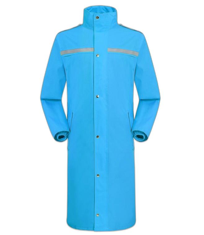 비옷 방풍 우비 방수 남여공용 롱코트 배달 스카이블루