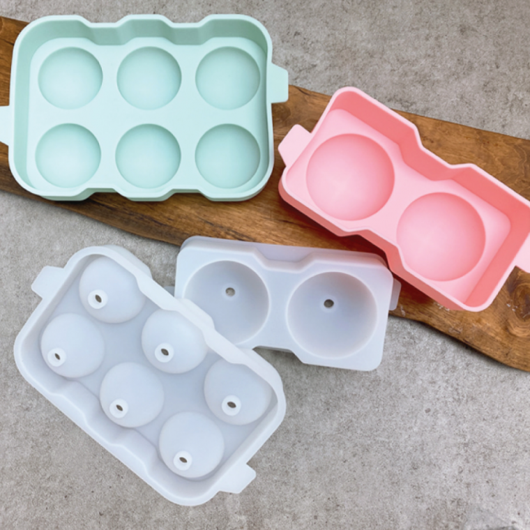 아이스볼 실리콘 2구 대일 제조사 주방용품 유리 냉동실 얼음 컵홀더