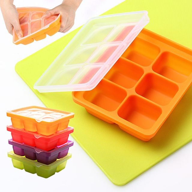 얼음 제조 유연성 실리콘아이큐브6구 식품 보관 디자인 사용법 세척 내구성 큐브