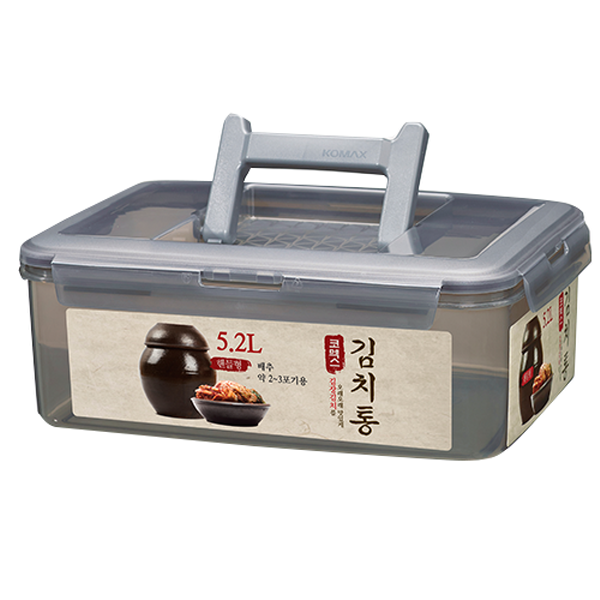 김치통 매직크린 뚜껑 5.2L 튼튼함 용량 보관 식품 내열성 플라스틱 가정용품