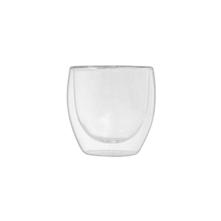 이중 유리 간편 투명 컵 (180ml)