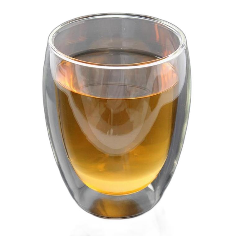 이중 내열 유리 감성 간편 투명 컵 (350ml)