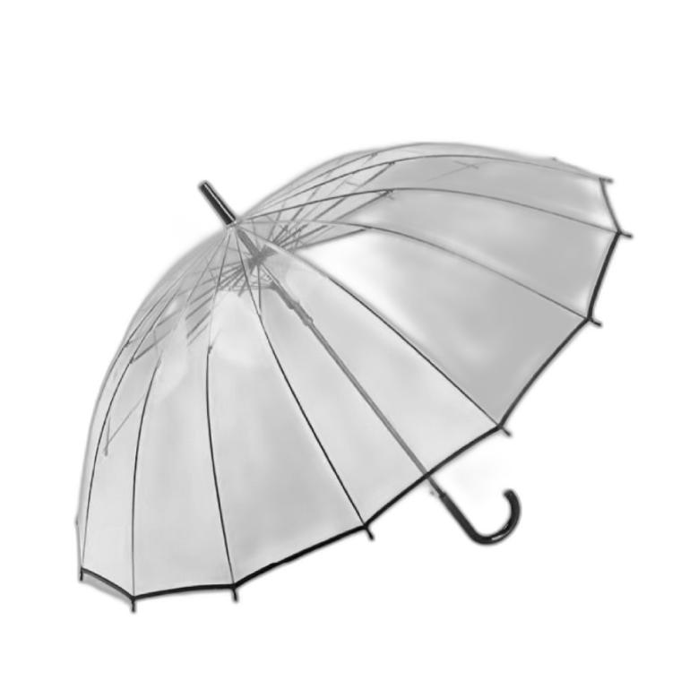[히트템] 16K 튼튼한 투명 비닐우산 골프 등산 답례품우산 장우산