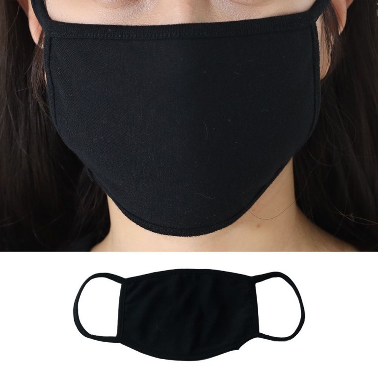 마스크 얼굴 보호 더하기-1245-남녀공용검정면마스크 방지 대비 안전 건강 위생