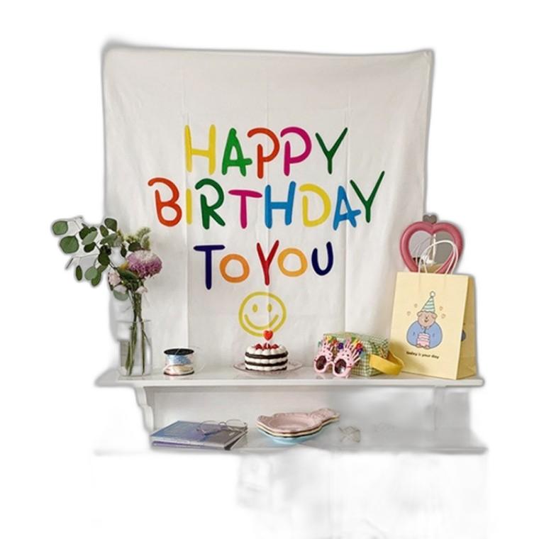 초대장 케이크 선물 축하 배너 풍선 장식 쇼핑몰 데코레이션 테이블클로스 파티플레이트