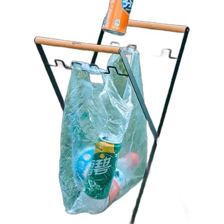 캠핑카 우드링크 봉투홀더 거치대 쓰레기통 재활용품 분리수거함 비닐봉투 거치대선반
