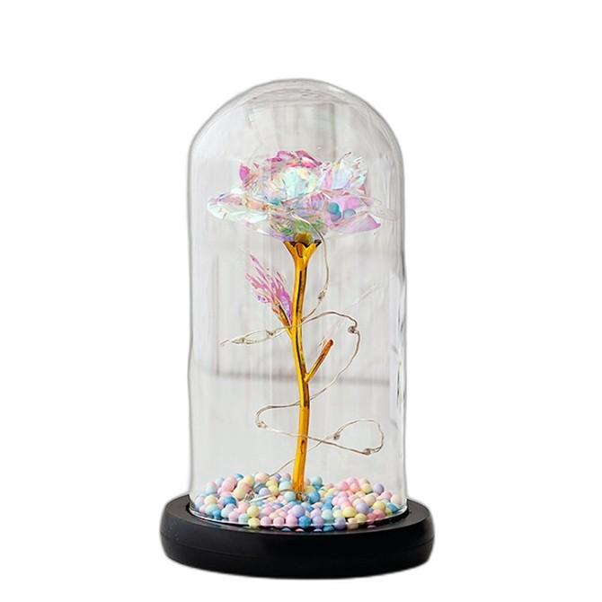 장식 조명 장식품 장미 LED 라이트 조명기구 꽃병 유리병 장식용 유리장식 꽃장식