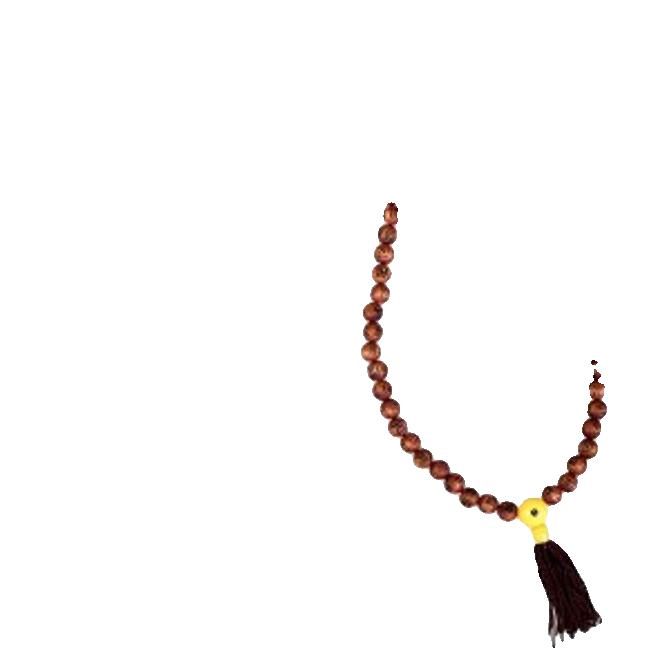 염주 목걸이 향나무 염주 불교 장식 목걸이 108cm