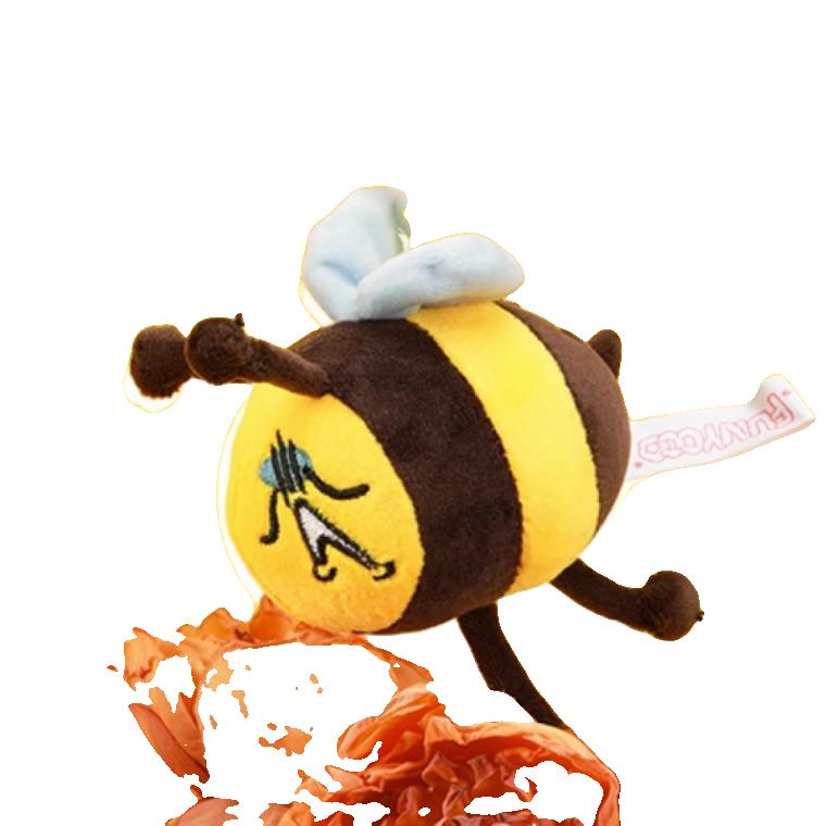 일하기 싫은 꿀벌 키링 가방 인형 키링 가방 장식 직장인 꿀벌