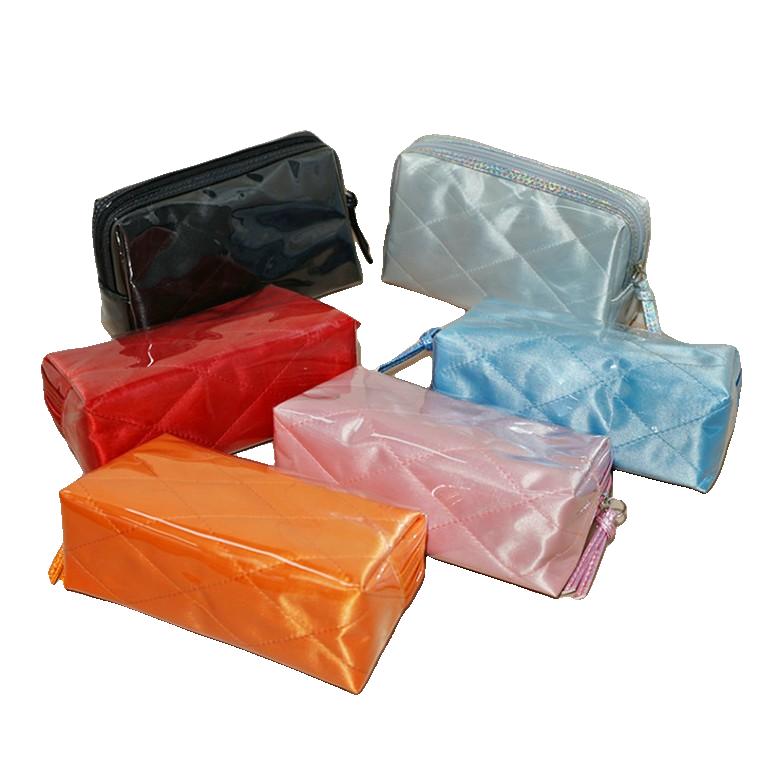 방수파우치 화장품 보관 가방 캔디 컬러 미니 휴대용 손 화장품 가방 휴대용 간단한 방수 여