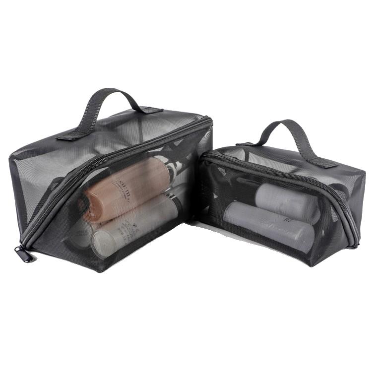 메쉬파우치 휴대용 여행 화장품 가방 대용량 간단한 투명 보관 가방 워시 백 메쉬 백 여성용