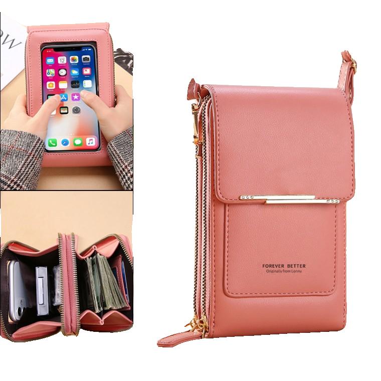 터치스크린 핸드폰 가방 여자 크로스 귀엽게 핸드폰을 넣는 작은 가방 패션 열쇠 제로백 세로