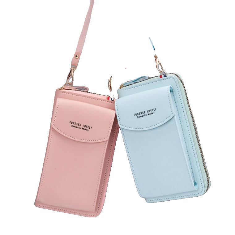 신형 핸드폰 가방 여자 패션 백합 미니 숄더백 학생 대용량 다중 카드 지갑 카드 가방 여자
