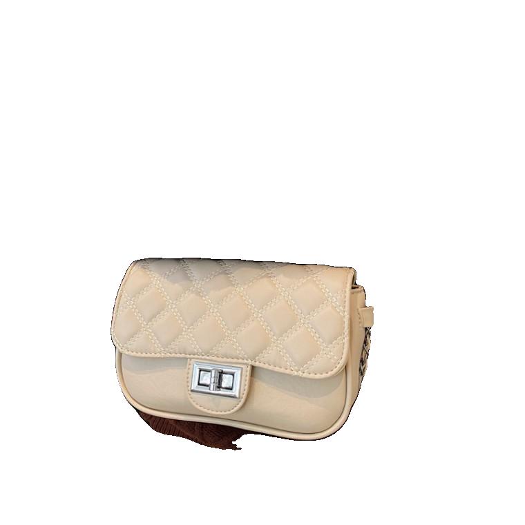 2023 신형 링거 무늬 작은 금주 체인 순색 PU 기질 일상 여자 가방 숄더 가방 도매 작은 가방