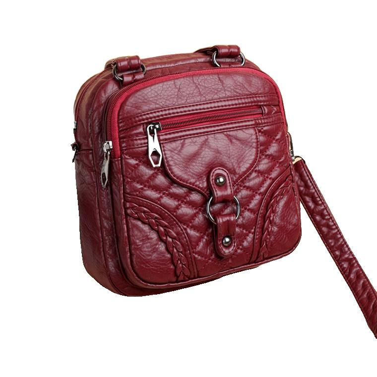 가방 여자 싱글 숄더 크로스 잠금 단추 작은 지갑 중년 여자 가방 엄마 가방 캐주얼 작은 가방