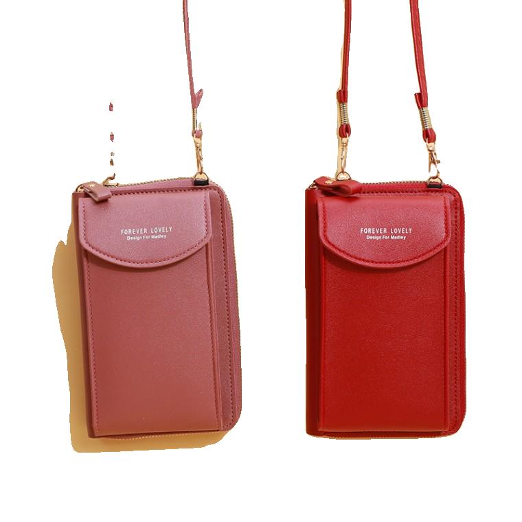 2023 신형 도매 대용량 다기능 순색 패션 심플 숄더 작은 가방 크로스 핸드폰 가방 여성용1