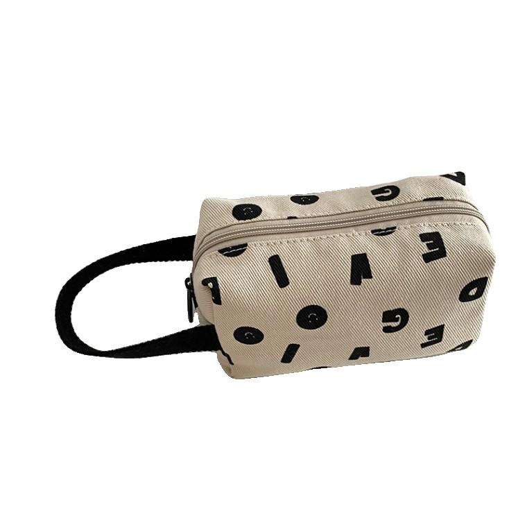 예어/소규모 디자인 알파벳 프린트 가방 여성 개성 백팩 클러치 가방 대용량 필통 수납 가방