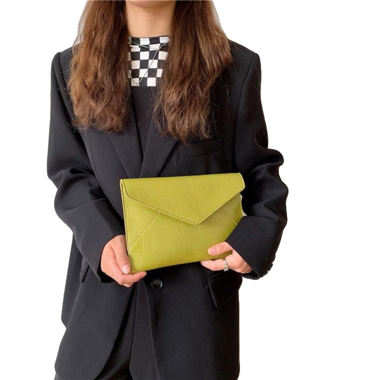 봉투 가방 여자 심플 단색 클러치 가방 2023 신상 패션 정교 대품 한 점 시
