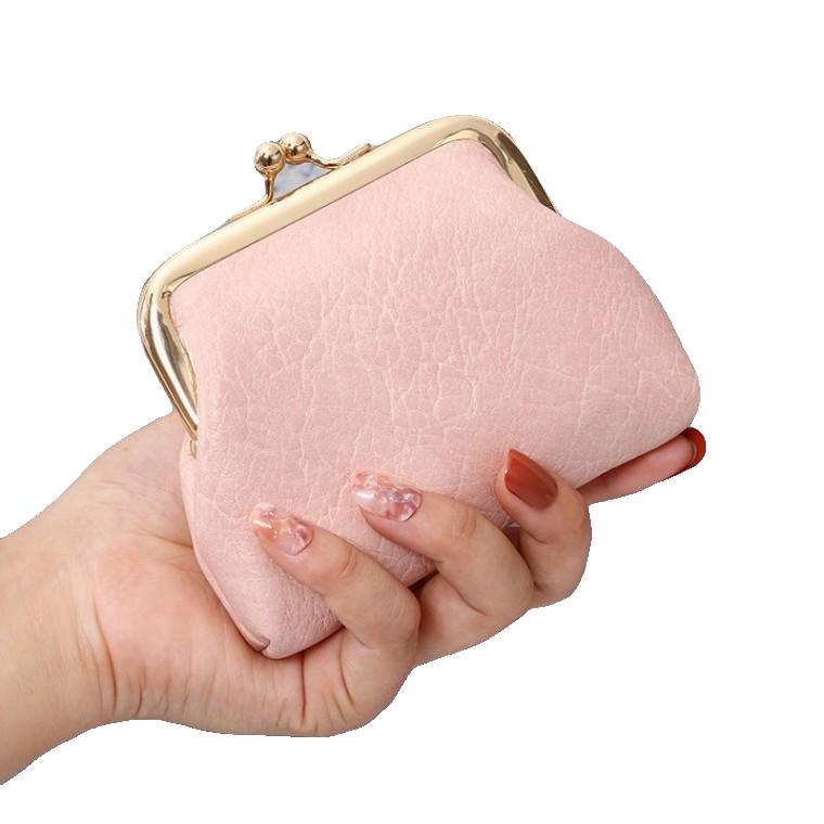 신상 지갑 여자 백합 여학생 클러치 왕홍 미니판 동전 가방 겸용 작은 지갑 심플 클러치 가방