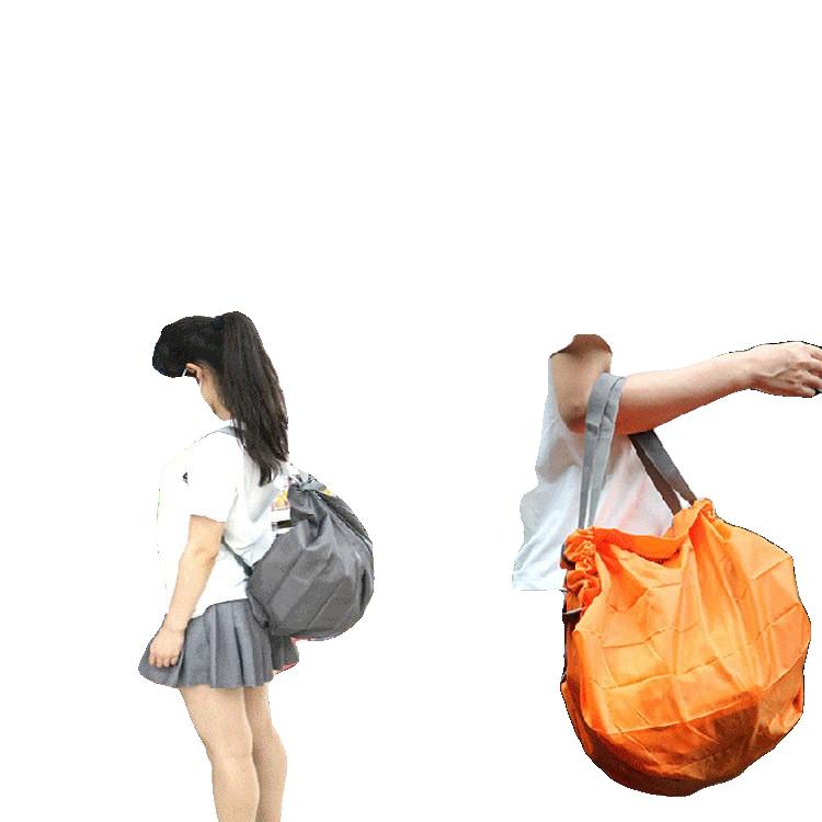 미니에코백 크로스보더 일본 양면 숄더 쇼핑백 대용량 접이식 스퀘어 쇼핑백 환경 보호 가방