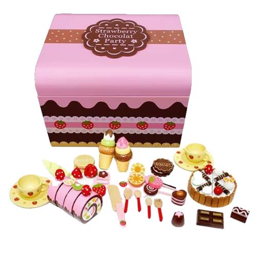 초콜릿 파티용품 디저트 [들딸기]쇼콜라 세트 놀이동산 세트 캔디 생일파티 과자 인형