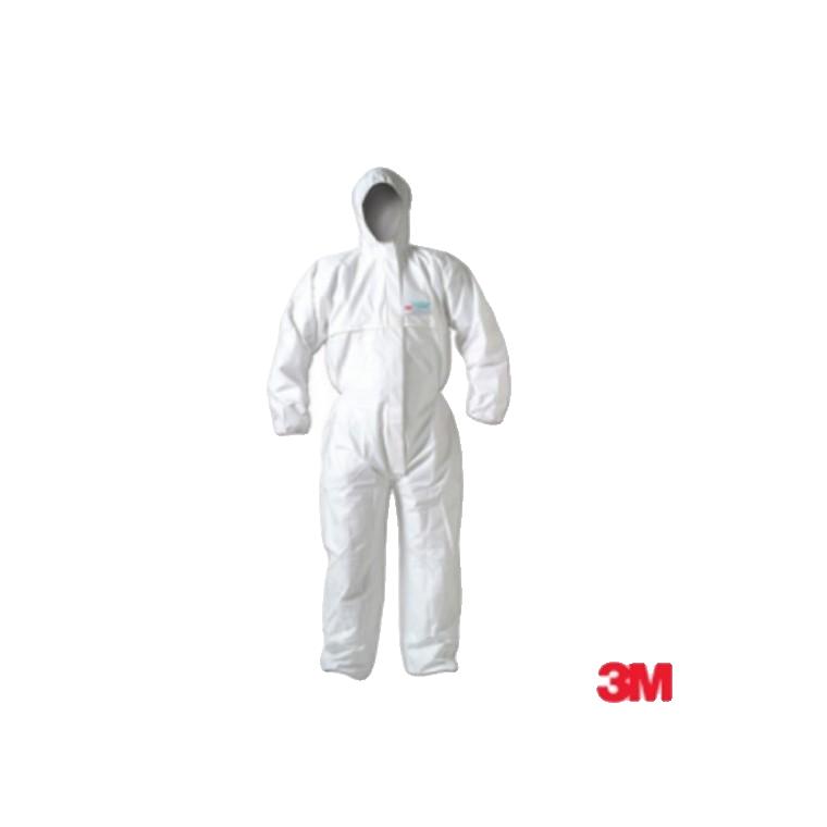 안전 작업복 방진마스크 3M 흰색 L 방수 산업용품 화학물질 미세먼지 인체보호 위생