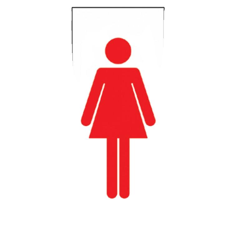 화장실(여자그림/빨강)(U-1809)