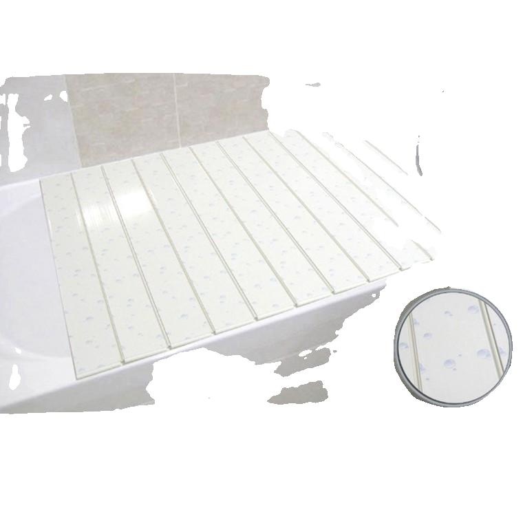 물방울무늬 욕조 덮개 (중형) 국산 반신욕 트레이 PVC 욕실용품 테이블