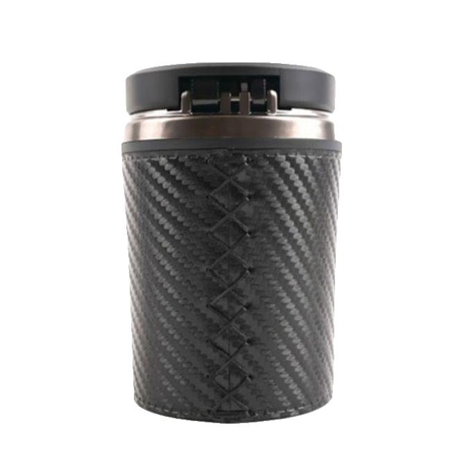  차량 타이어 담배 컵홀더형 청소 컵홀더 카본파이버 바닥매트 먼지 쓰레기통 승차감쇠제