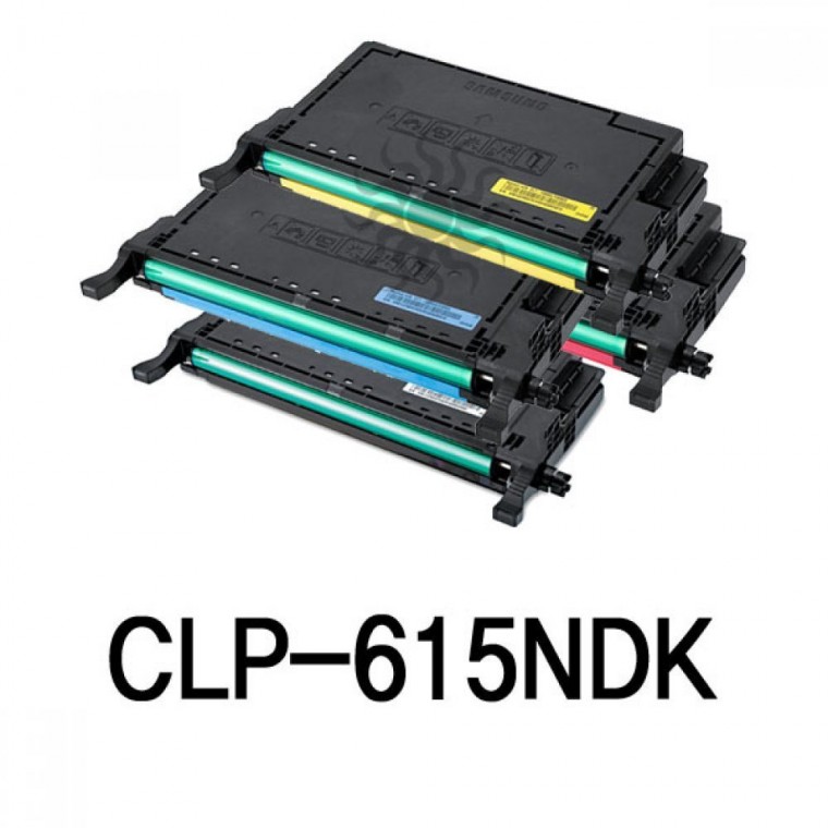 레이저프린터 토너 복합기 CLP-615NDK 4색1세트 인쇄 출력물 카트리지 컬러프린터