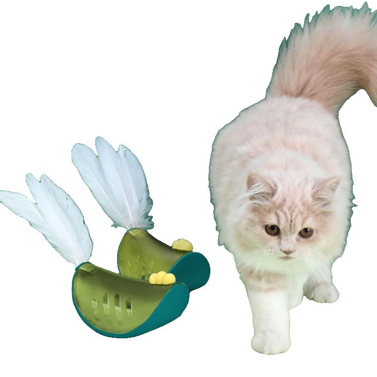 PET 강아지 고양이 치킨 노즈 워크 오뚝이 간식 장난감 움직이는 사료통 분리