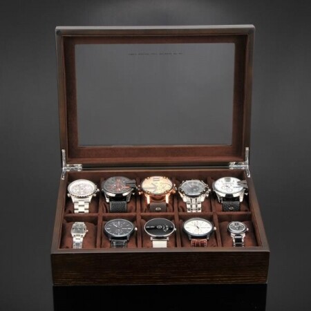 가정용 시계 팔찌 컬렉션 보관 상자 케이스 와인더