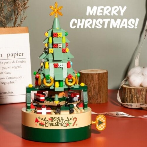크리스마스 어린이선물 트리 장난감 블록 오르골 장식