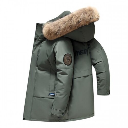 남성 겨울 낚시 잠바 오리털 모자 따뜻한 다운점퍼 빅사이즈