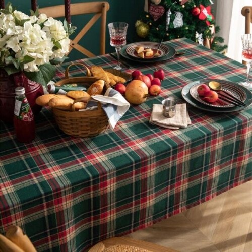 서랍장덮개 크리스마스 북유럽 겨울 감성 면 식탁보
