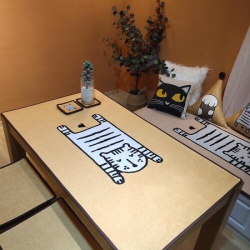 서랍장덮개 우드테이블 책상 흠집방지 고양이 매트