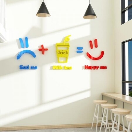 카페 디저트 바 카운터 커피숍 벽 스티커 인테리어