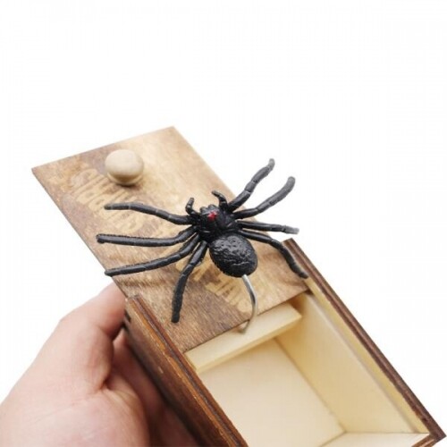 깜짝 놀라는 선물 쓸데 쓸모없는 거미 벌레 전갈 상자