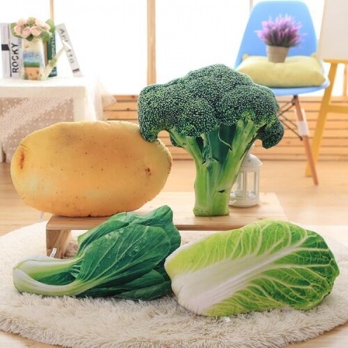 야채 채소 과일 모양 감자 배추 키위 쿠션 베개 선물