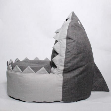 상어 샤크 소형 소파 의자 쿠션 특이한 동물 방석