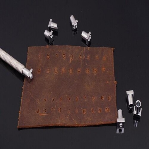 수제 가죽 조각 도구 DIY 펀칭 영어 알파벳 이니셜