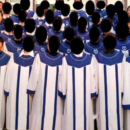성가대 코러스 합창단 의상 공연 성가복 대회 블루 가운
