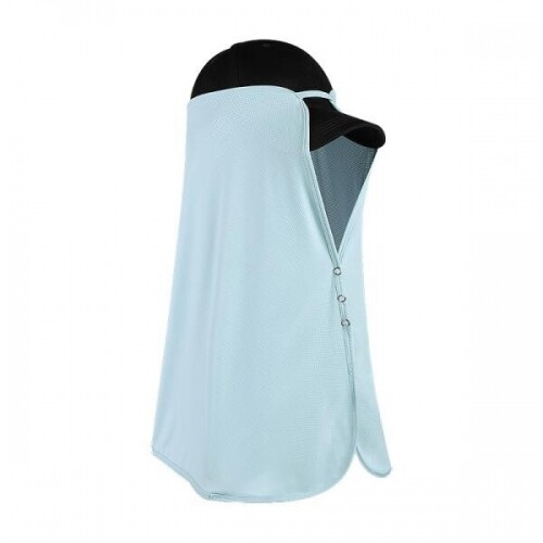 통기성 UV 목 보호 얇은 커튼 모자 히잡 농사 매쉬 마스크 햇빛가리개