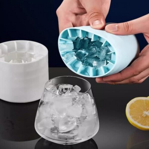 실리콘 얼음 컵 냉동 아이스 큐브 손 안 대고 쉽게 꺼내는 휴대용