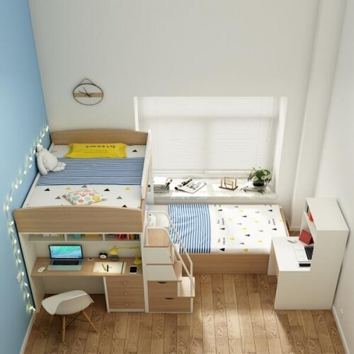 2층침대 성인 벙커 침대 분리형 책상 침대 분리 통합