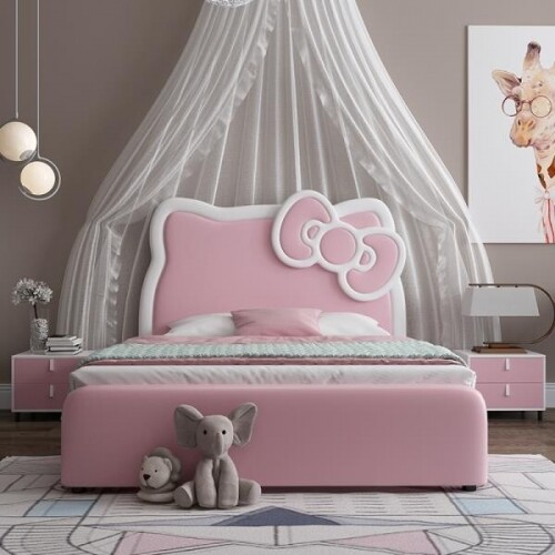 2층침대 성인 벙커 침대 분리형 핑크 헬로키티 침대