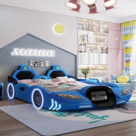 2층침대 성인 벙커 침대 스포츠카 침대 자동차 침대